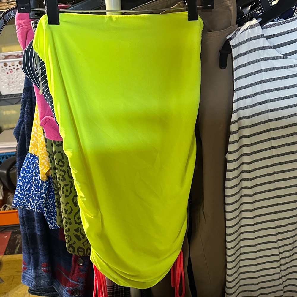 LACAUSA Bright Yellow Skirt L new